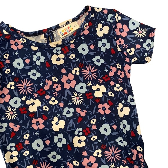 Dot Dot Smile Navy Floral Flapper Dress 5/6 - Picture 3 of 9